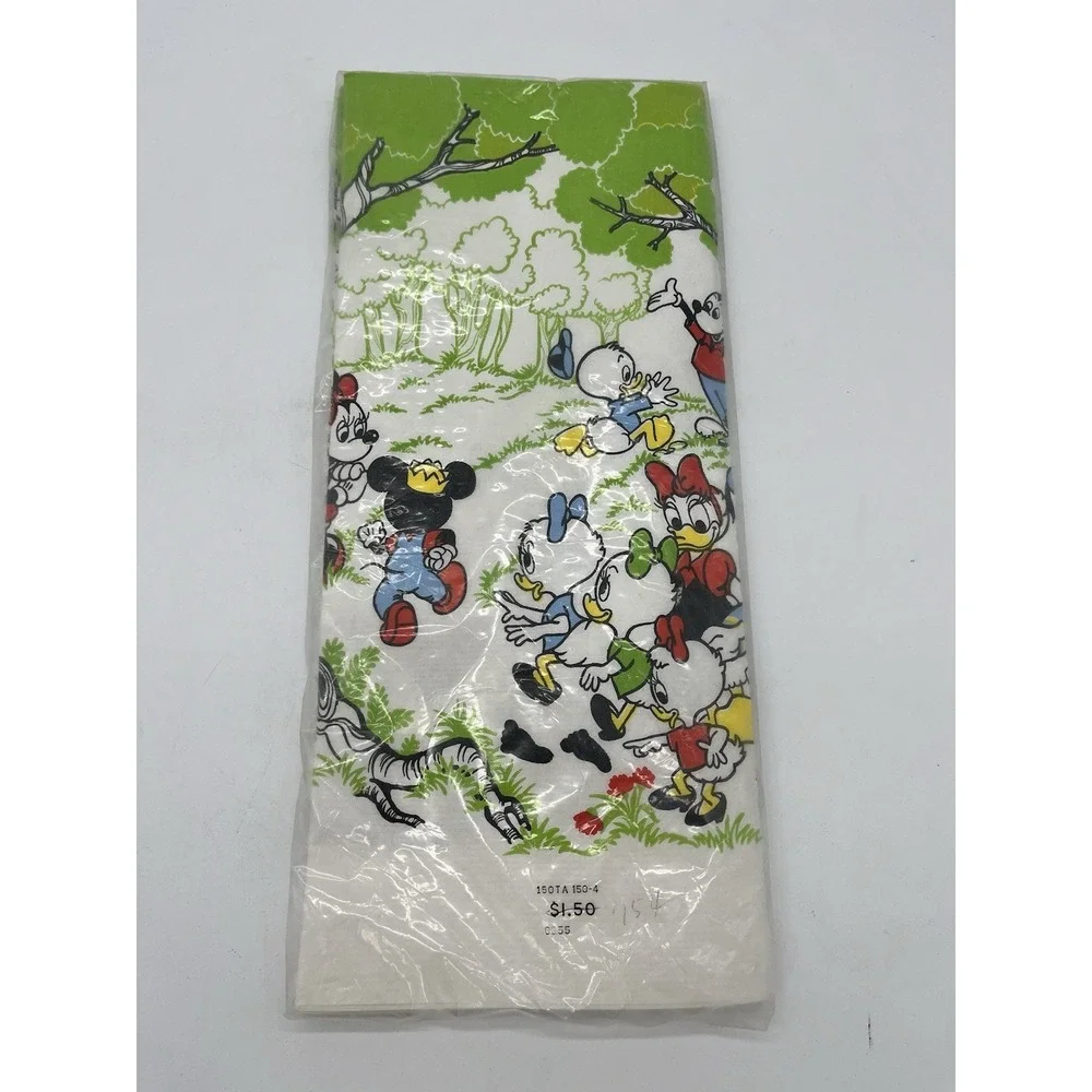 Vintage Disney Mickey Mouse & Pals Paper Table Cover Paper Tablecloths